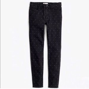 Metallic Dot Madewell Jeans Sz 28